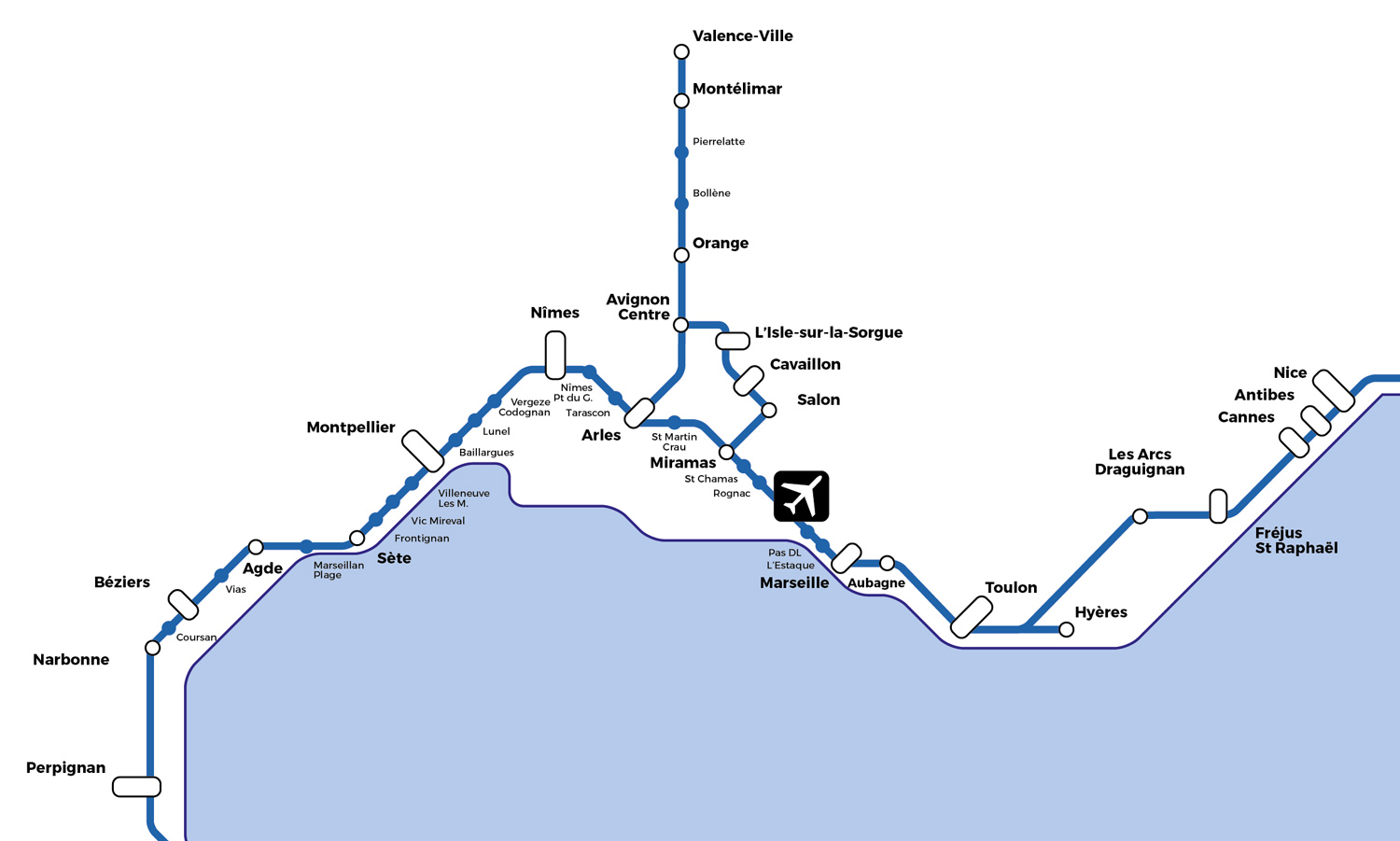 Bus Cavaillon L Isle Sur La Sorgue Marseille Provence airport : Trains