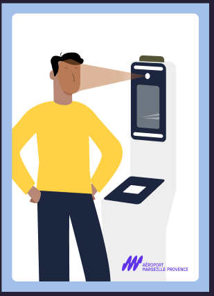 [Translate to English:] Parcours biométrique aéroport Marseille